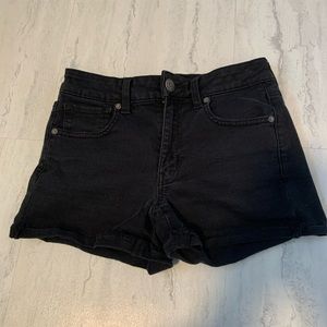 American eagle black shorts 6